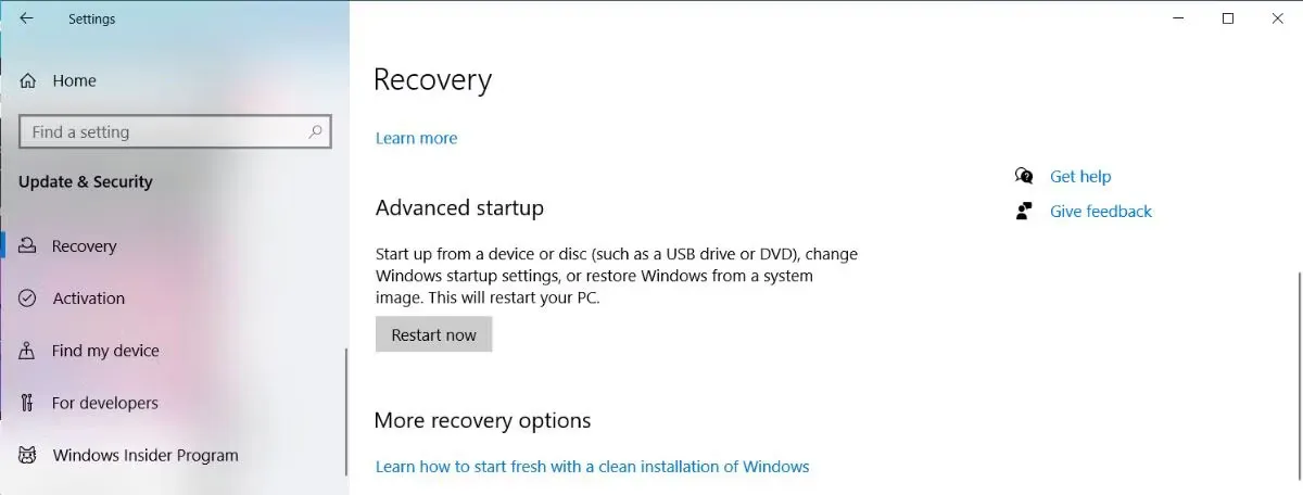 Sử dụng công cụ Startup Repair