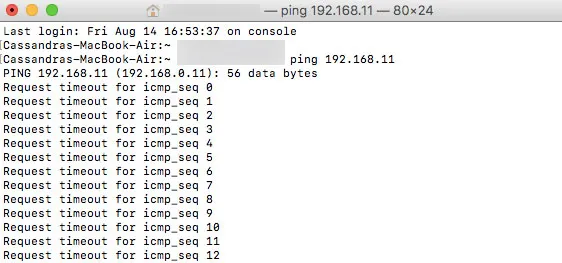 Cách kiểm tra PING trên máy mac