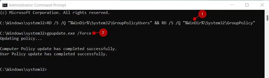 Reset cài đặt Local Group Policy