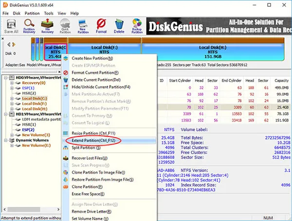 Sử dụng Phần Mềm DiskGenius Free