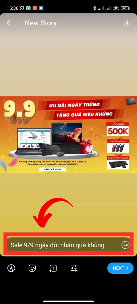 Viết Caption cho Stories của bạn