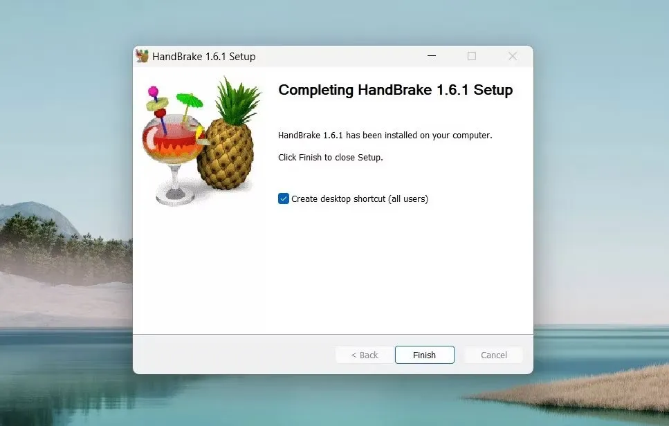 Cài đặt HandBrake
