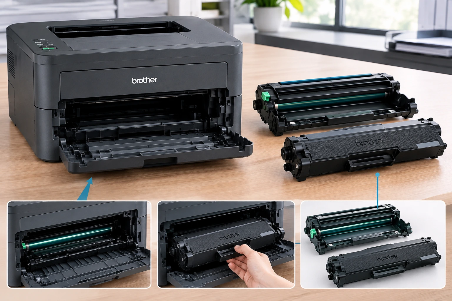 Mổ xẻ và khám phá bên trong máy in Brother HL-L2321D